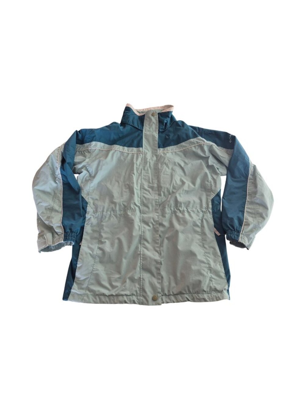 Columbia Womens XL Storm Dry Waterproof Interchange Jacket Blue & Gray athleisur